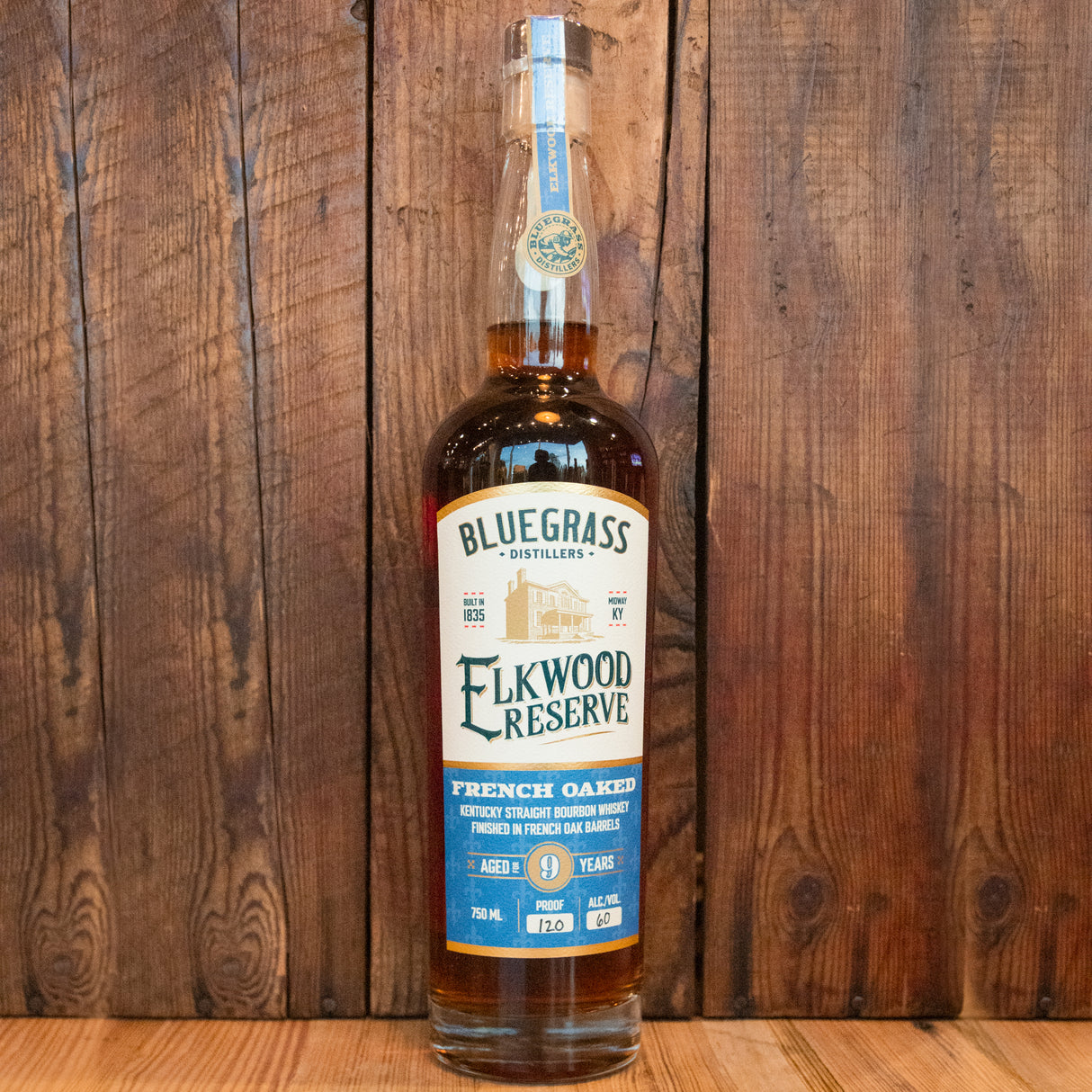 Elkwood Reserve Single Barrel 9yr Bourbon Whiskey 750ml