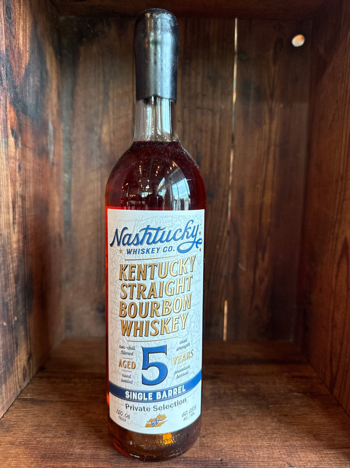 Nashtucky 5yr Single Barrel Bourbon750mL