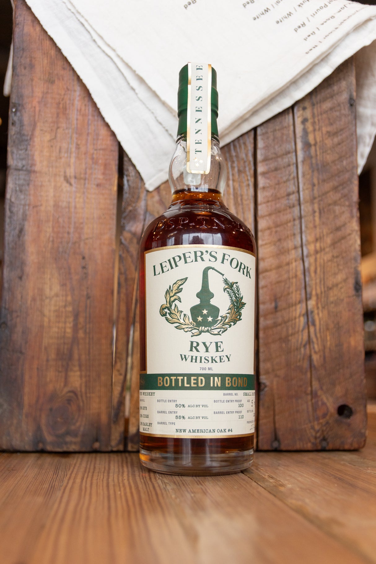Leiper's Fork Rye Bottled In Bond 750mL