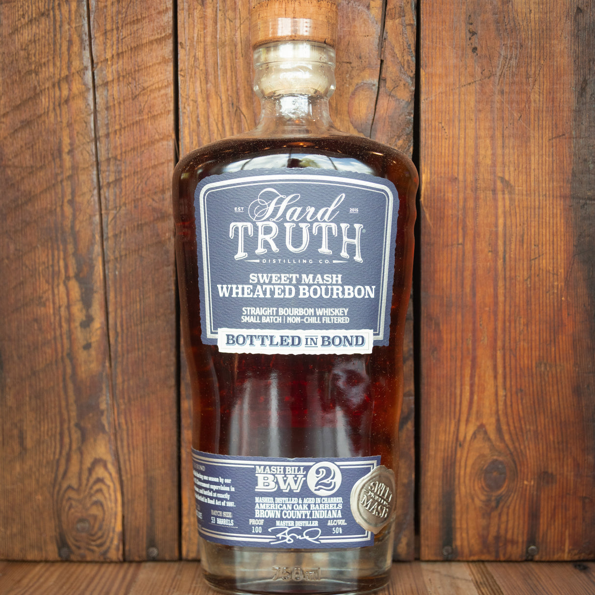 Hard Truth Wheated Bottle In Bond Sweet Mash Bourbon Whiskey 750ml