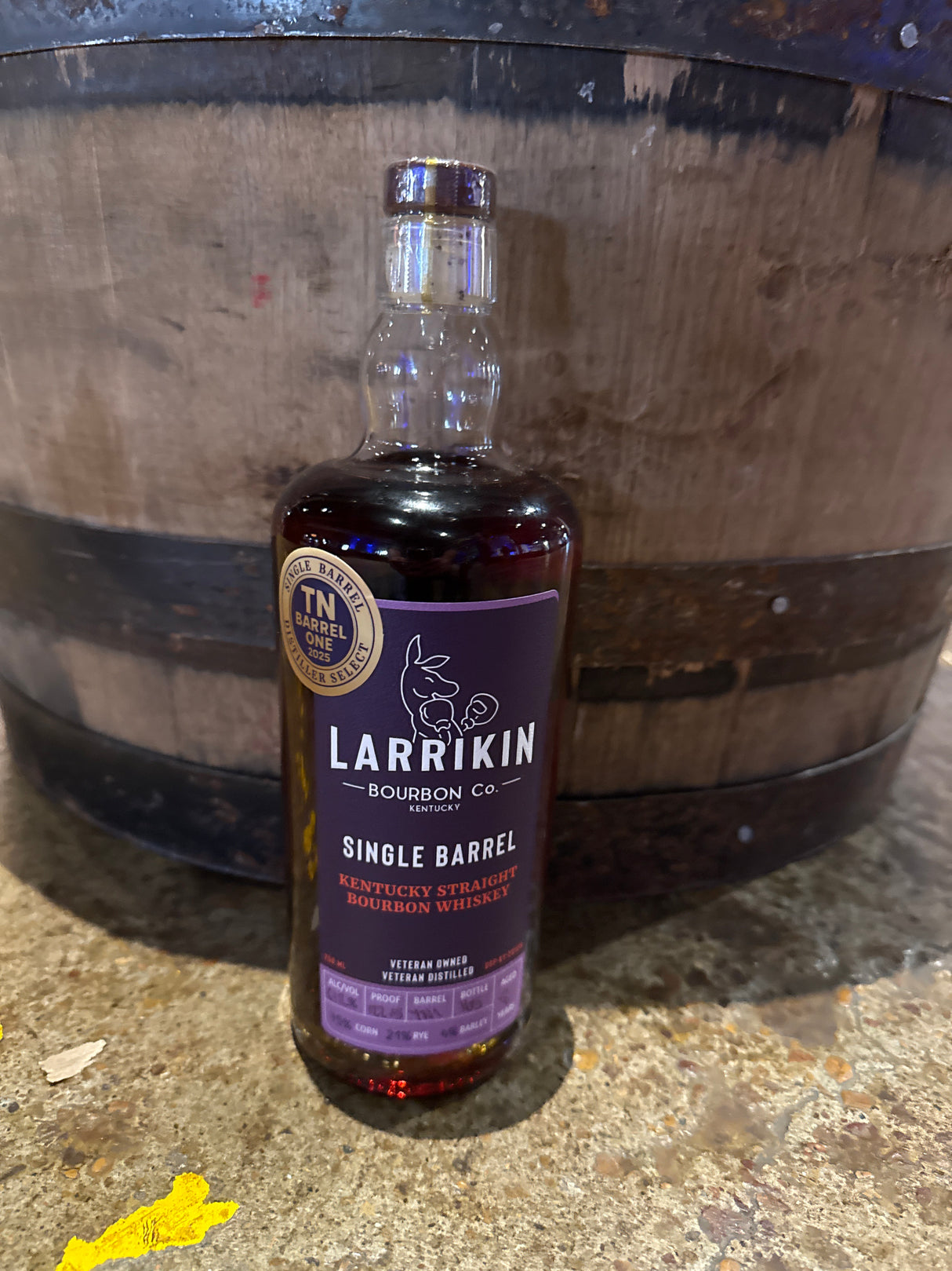 Larrikin Single Barrel Bourbon Whiskey 750ml